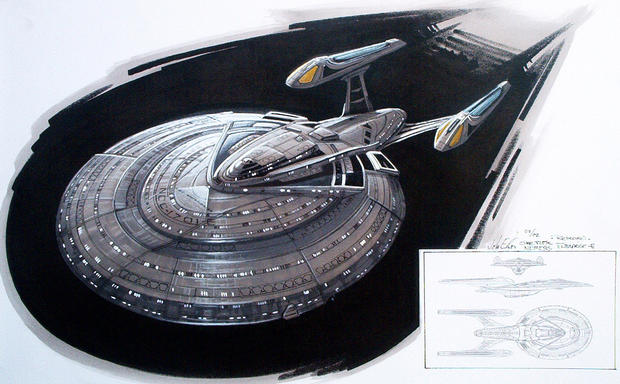 620x384 Concept Art - Star Trek Enterprise Sketch