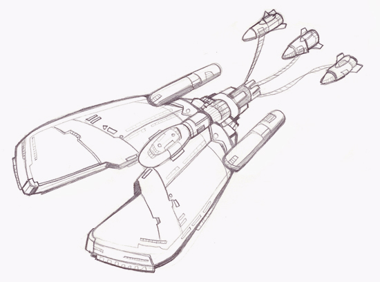 550x408 Star Trek Ship Sketch 3 By Ninjha - Star Trek Enterprise Sketch