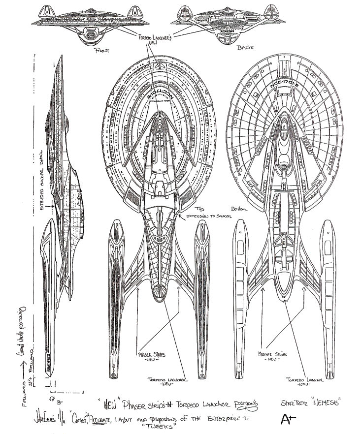 733x882 Ex Astris Scientia - Star Trek Enterprise Sketch