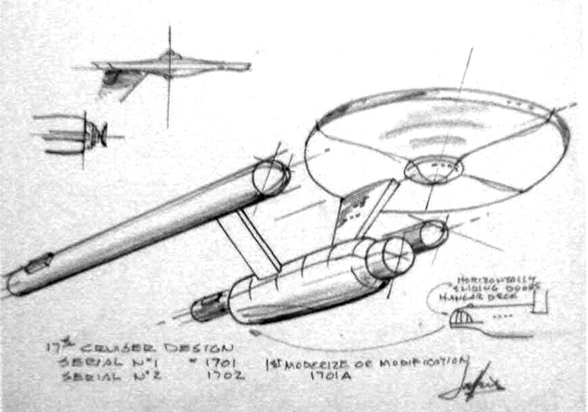 650x456 Music Sketch - Star Trek Sketch