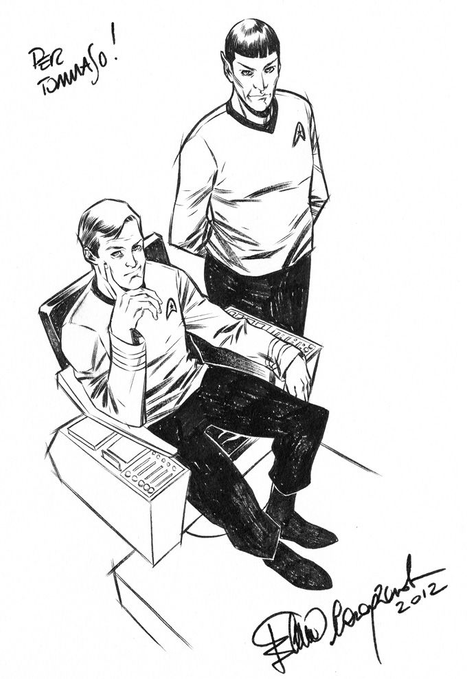 680x988 Star Trek Sketch Commission By Elena Casagrande - Star Trek Sketch