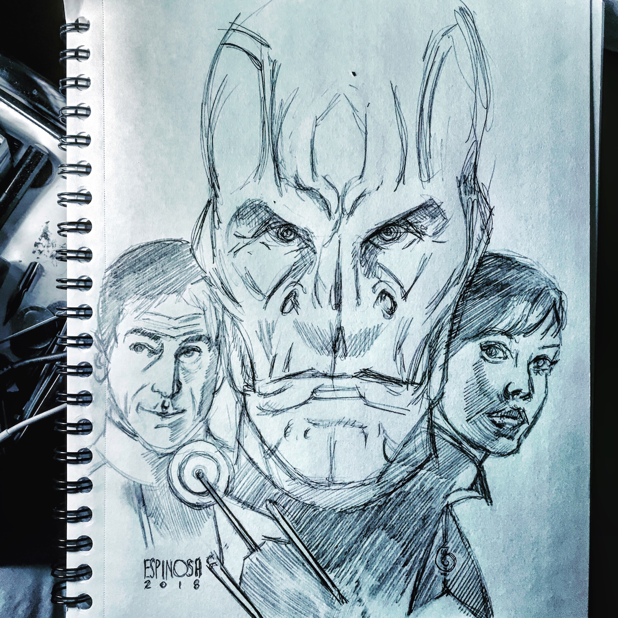 2048x2048 Star Trek Sketches - Star Trek Sketch