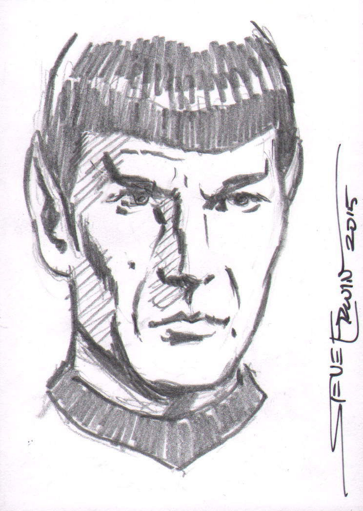 744x1047 Art Of Star Trek Original Art Sketch Card ~ Mr. Spock - Star Trek Sketch