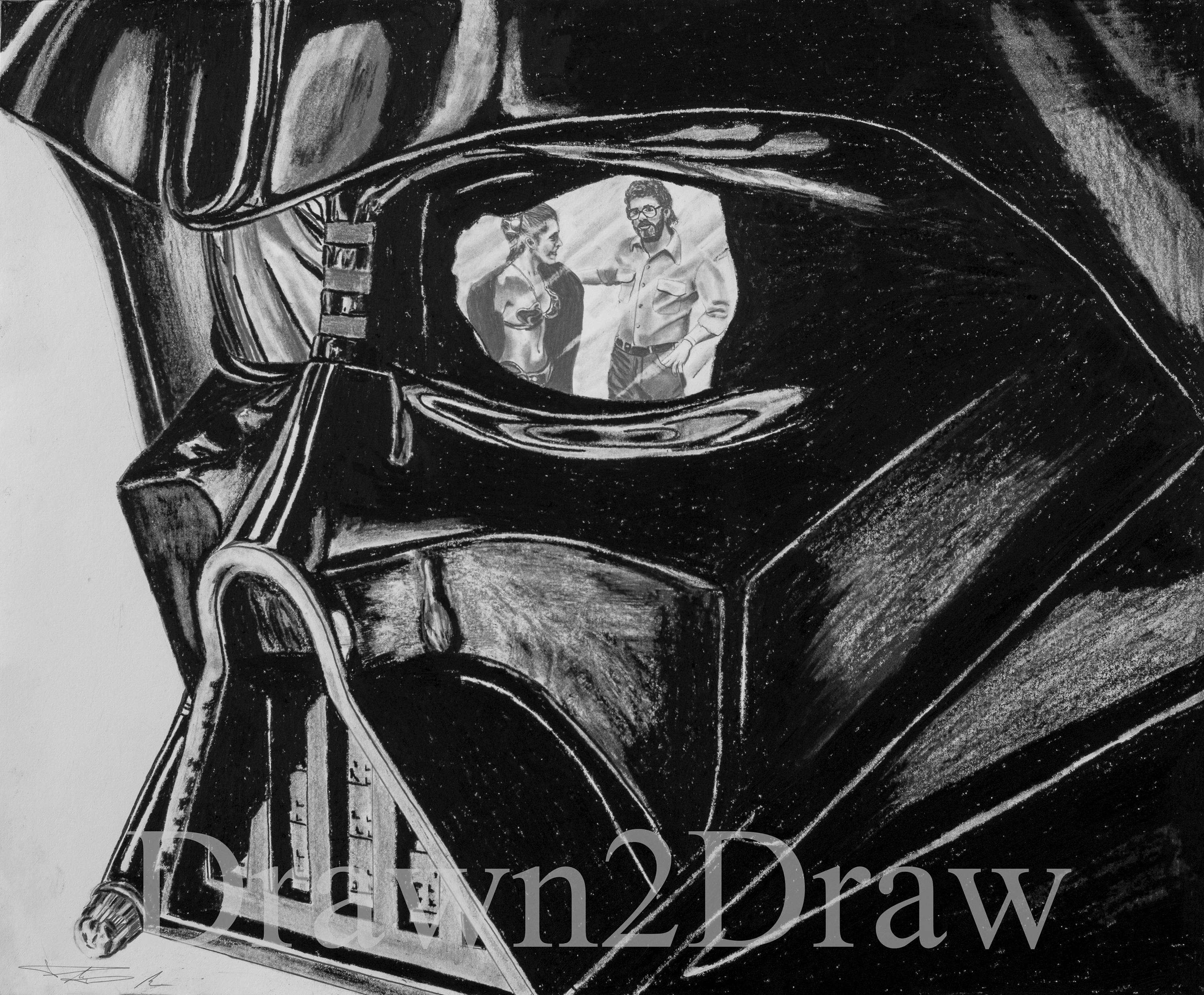 3000x2479 Darth Vader Star Wars Pencil Drawing Print Birthday Christmas Etsy - Star Wars Pencil Sketch