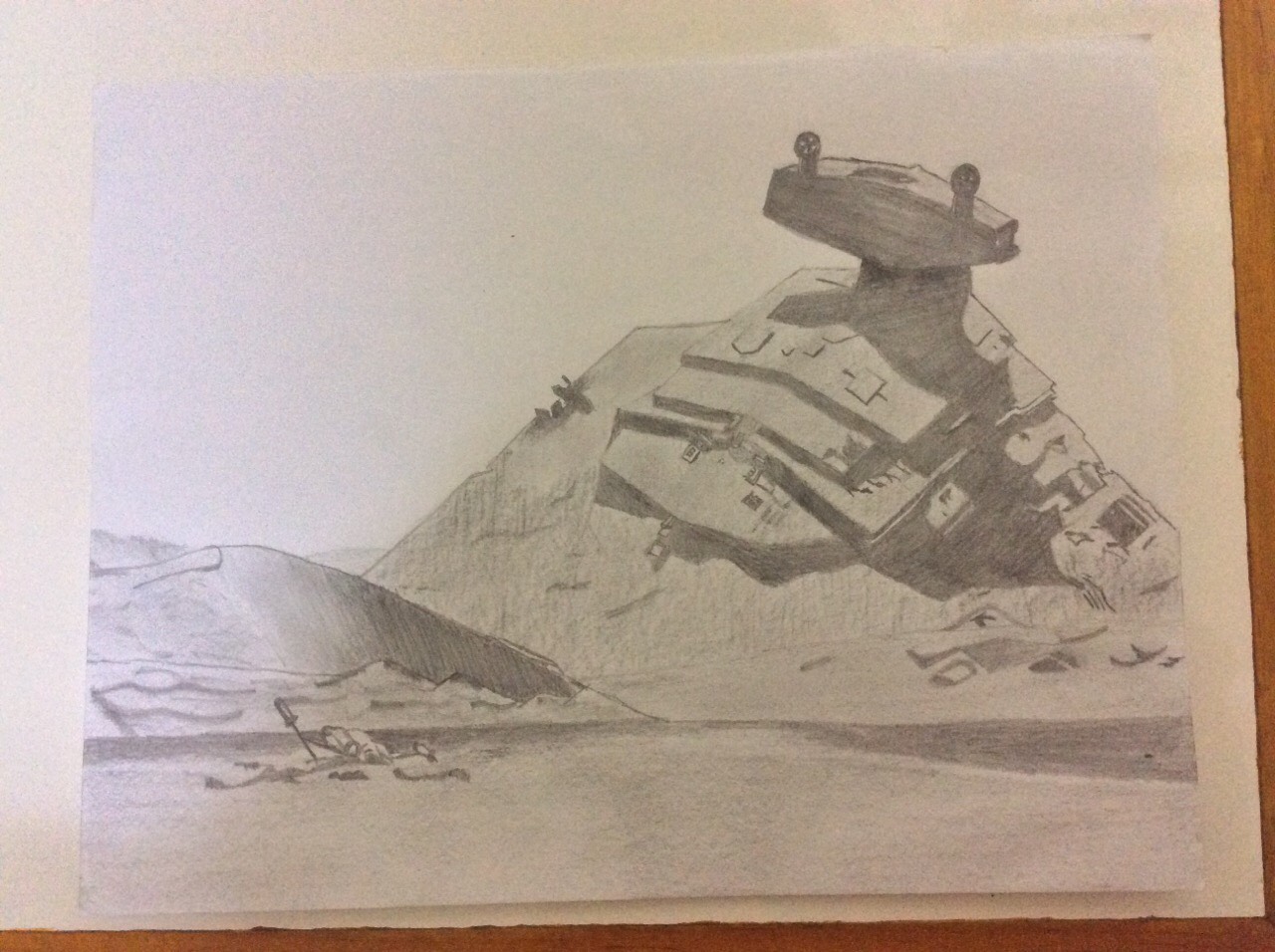 1280x956 My First Star Wars Pencil Sketch - Star Wars Pencil Sketch