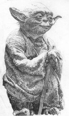 236x393 43 Best Yoda Sketches Images Star Wars, Starwars - Star Wars Pencil Sketch