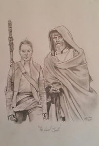204x300 Star Wars The Last Jedi - Star Wars Pencil Sketch