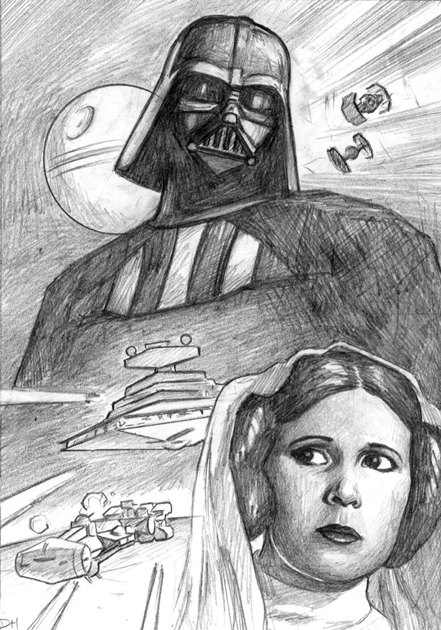 441x630 Creating A Graphic Novel Art Food Photographystar Wars To - Star Wars Sketch Art