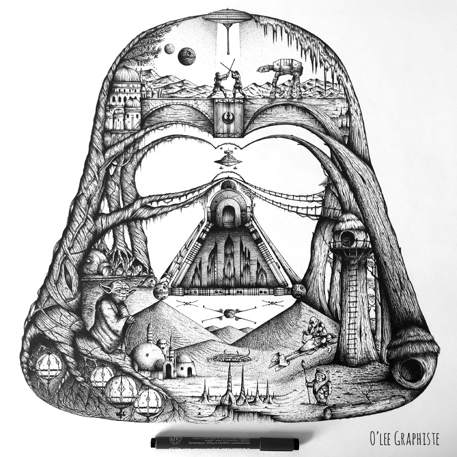 900x900 Star Wars Fan Art On Behance - Star Wars Sketch Art