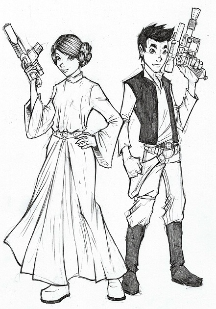 441x630 Creating A Graphic Novel Art Food Photography5 Seconds Day - Star Wars Sketch Art