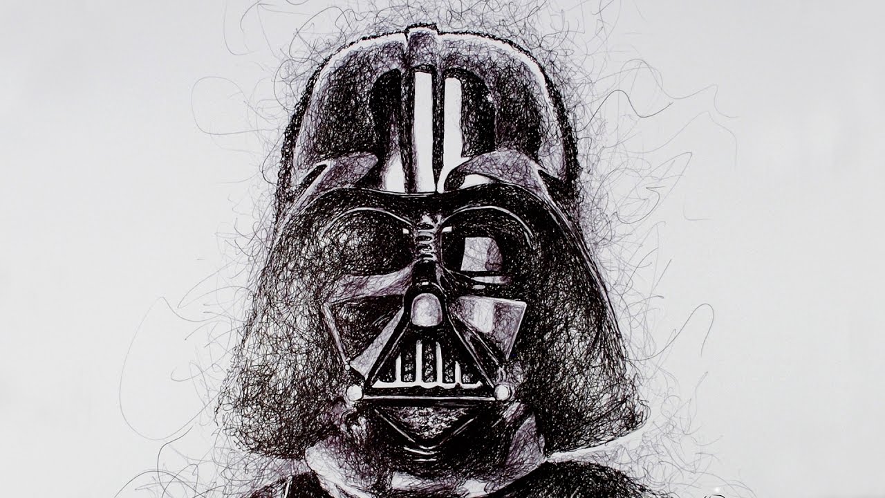 1280x720 Sketching Darth Vader (Star Wars) - Star Wars Sketches