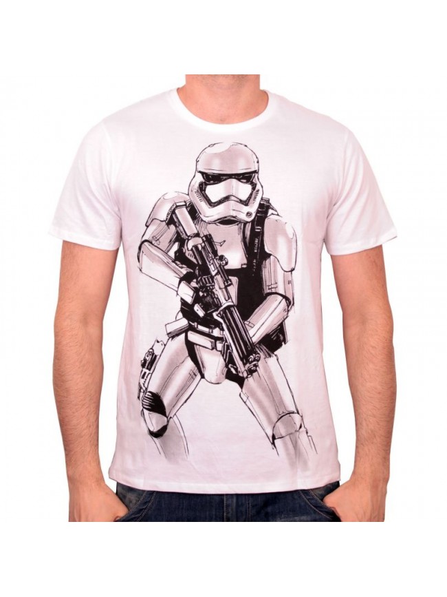 650x867 Star Wars Stormtrooper Sketch White T Shirt - Star Wars Stormtrooper Sketch
