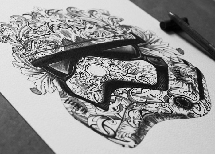 700x500 38 Amazing Amp Beautiful Pieces Of Star Wars Artwork And Inspiration! - Star Wars Stormtrooper Sketch