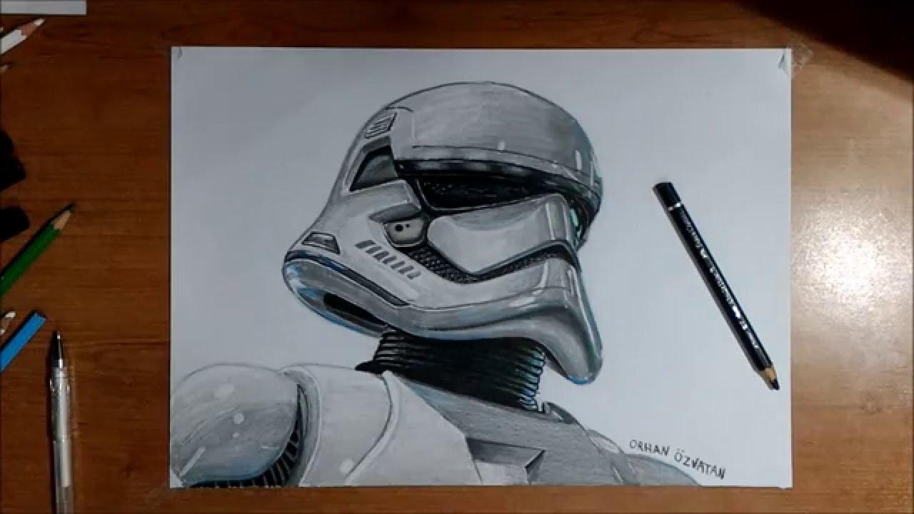 1280x720 Stormtrooper Realistic Art - Star Wars Stormtrooper Sketch