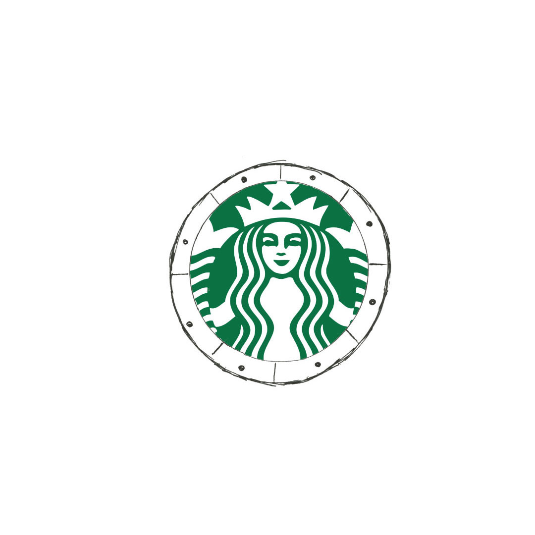 Логотип Старбакс для раскрашивания