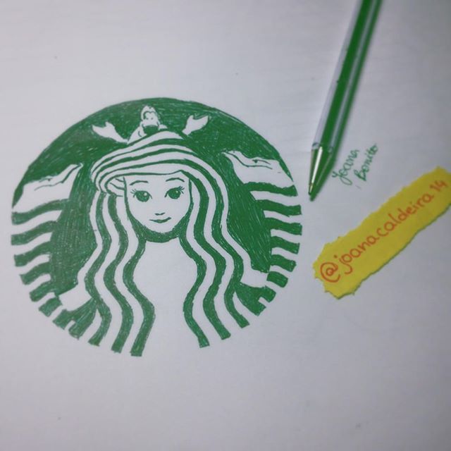 640x640 Starbucks Little Mermaid - Starbucks Logo Sketch