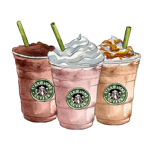 500x477 Collection Of Free Starbucks Drawing Watercolour. Download On Ubisafe - Starbucks Sketch