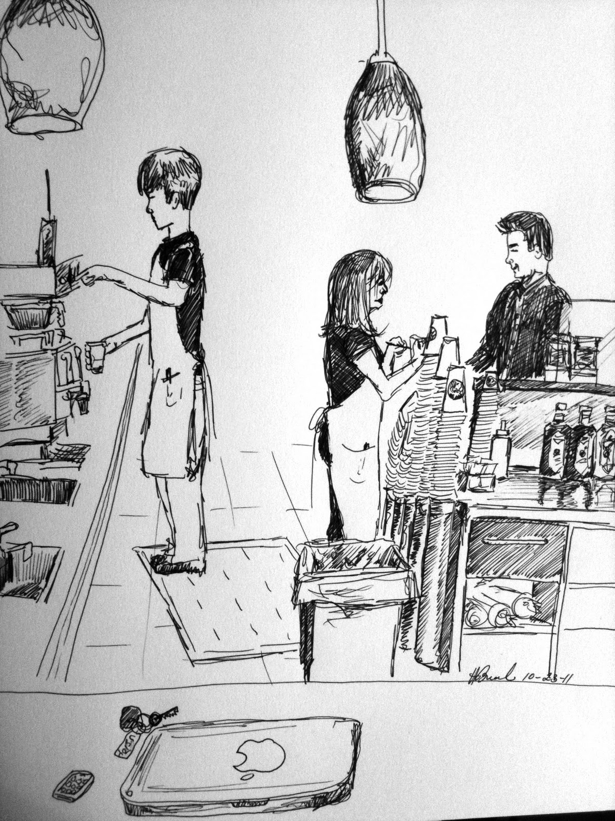 1200x1600 Sketch Monster Starbucks Sketch - Starbucks Sketch