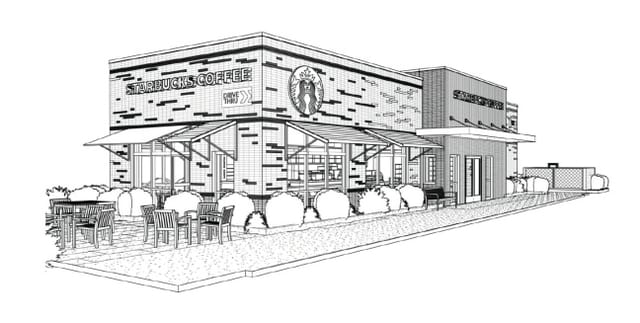 640x323 Car Wash, Starbucks Planned For Beavercreek Site - Starbucks Sketch