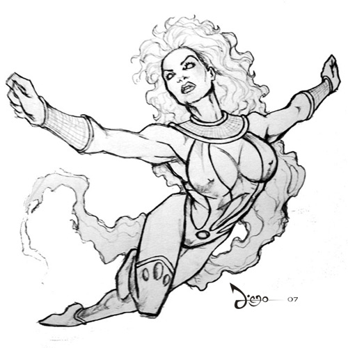 500x500 Starfire Sketch By Artex79 - Starfire Sketch