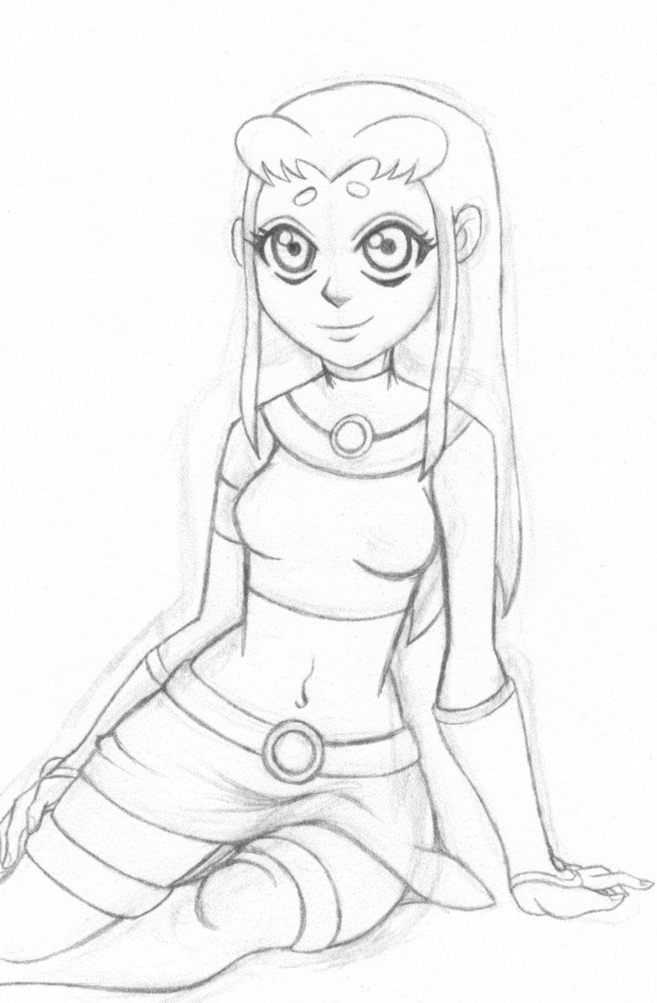 724x1104 Starfire Sketch By Brittydee Board - Starfire Sketch