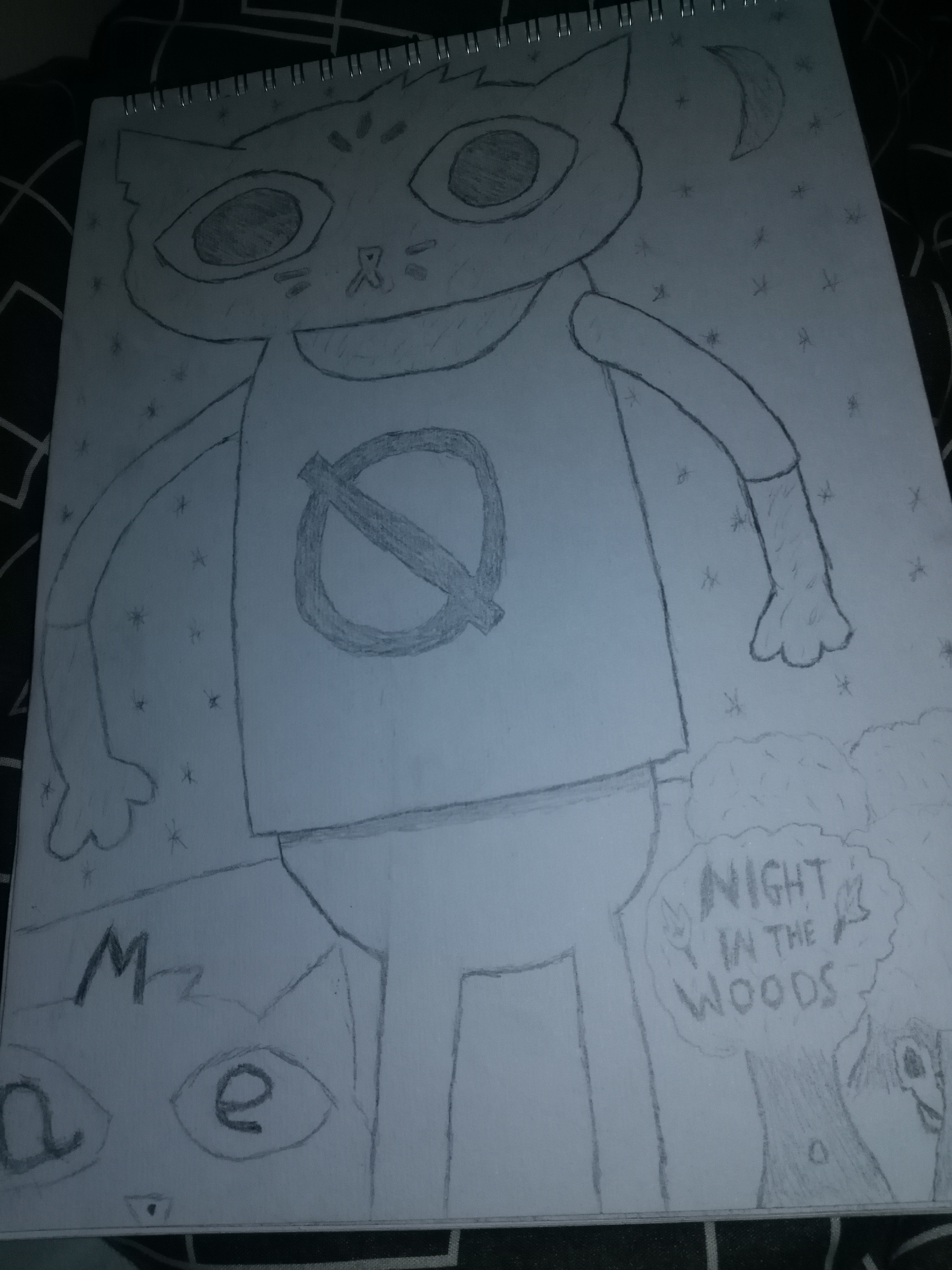 3120x4160 Starry Night Sketch Nightinthewoods - Starry Night Sketch