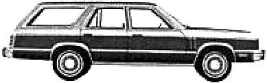 389x121 Car Mercury Zephyr Station Wagon 1980 The Photo Thumbnail Image - Station Wagon Sketch