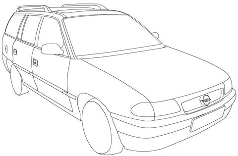 480x315 Keychain Opel Astra Station Wagon 1998 2004 - Station Wagon Sketch