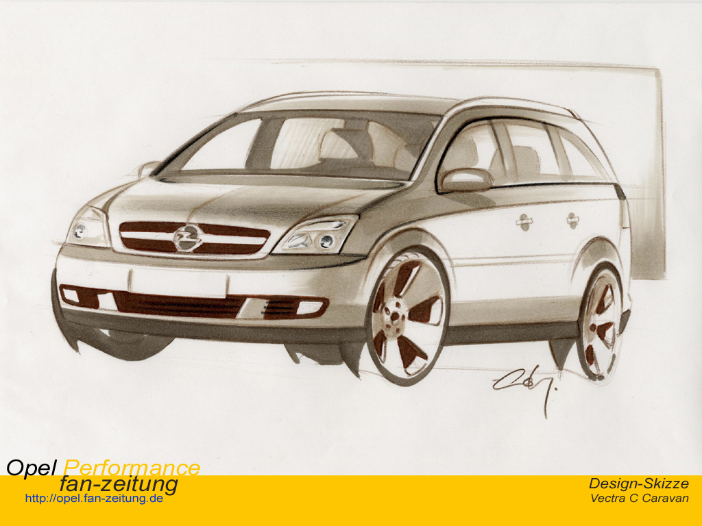1024x768 Vectra Station Wagon Sketch By Dtmsnoopy - Station Wagon Sketch