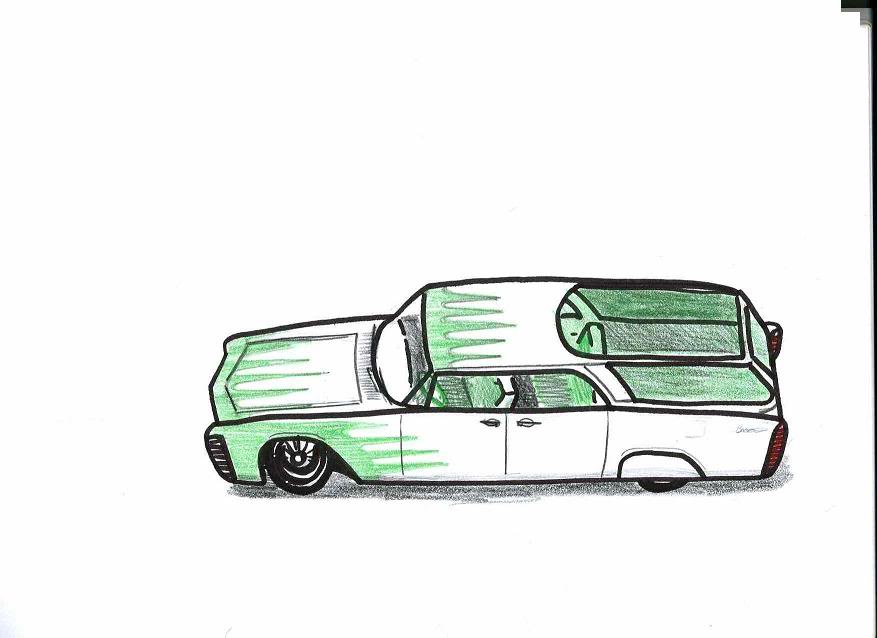 877x638 Heniacoreck 65 Lincoln Continental Station Wagon - Station Wagon Sketch