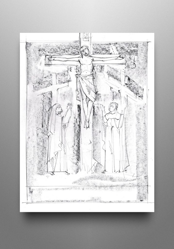 717x1024 Stations Of The Cross, Church Of The Nativity In Timonium - Stations Of The Cross Sketches