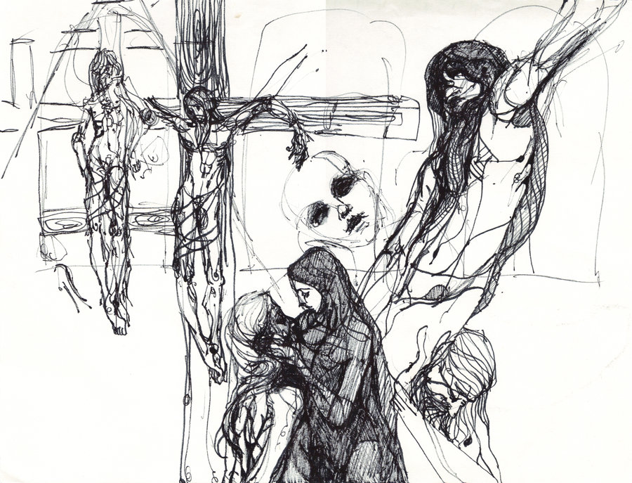 900x687 Stations Of The Cross By Stolenartist - Stations Of The Cross Sketches