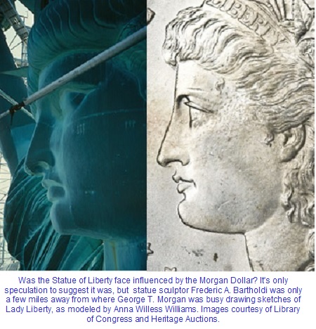 450x468 Was The Statue Of Liberty Face Influenced By The Morgan Dollar - Statue Of Liberty Face Sketch