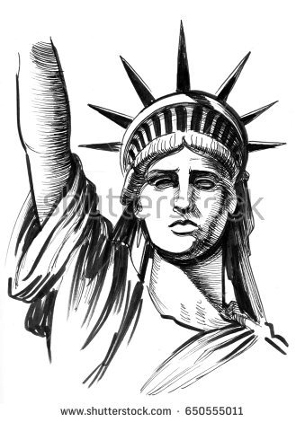 Statue Of Liberty Pencil Sketch At Paintingvalley Com Explore