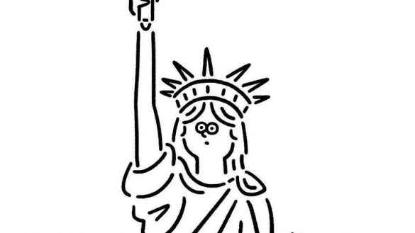 585x329 Fashionable Design Ideas Statue Of Liberty Sketch Learn How To - Statue Of Liberty Sketch