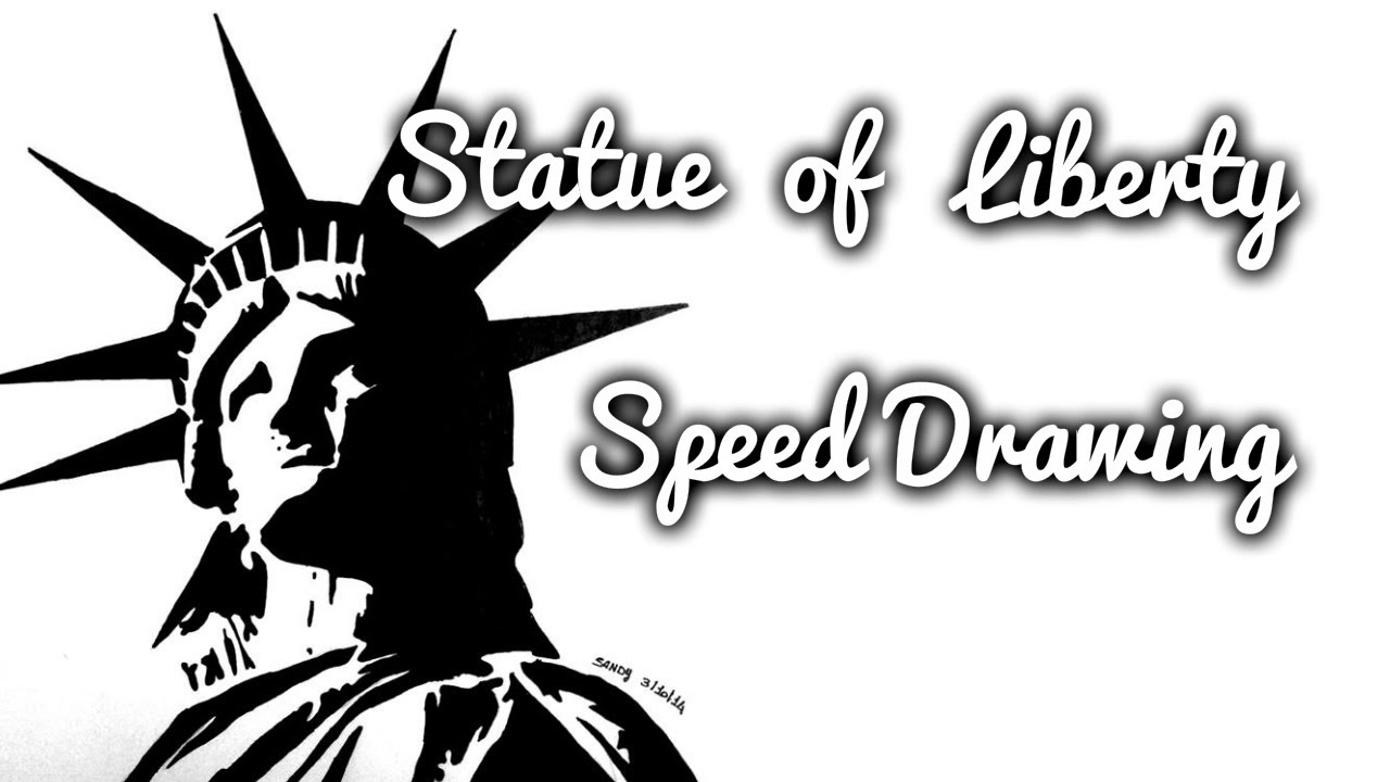 1280x720 Statue Of Liberty Clipart Easy Drawing - Statue Of Liberty Sketch Easy
