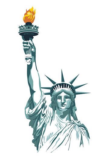 370x540 Statue Of Liberty Clipart Drawing ~ Frames ~ Illustrations ~ Hd - Statue Of Liberty Sketch Easy
