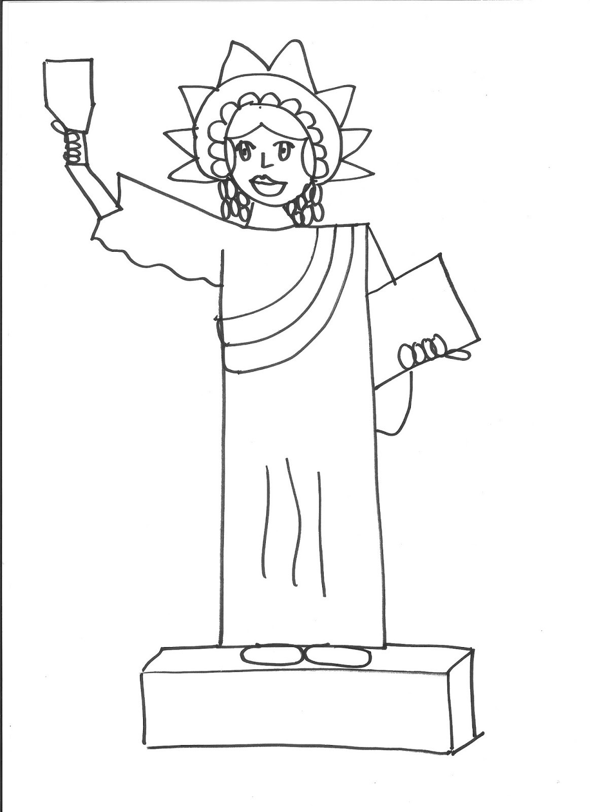 1163x1600 50 How To Draw The Statue Of Liberty Easy Oj6j - Statue Of Liberty Sketch Easy