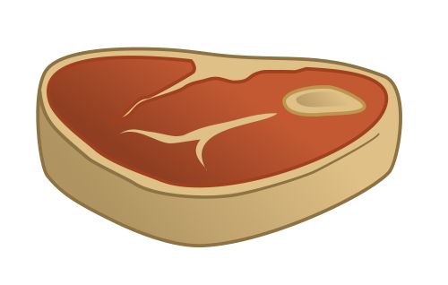 500x318 Drawing A Cartoon Steak - Steak Sketch