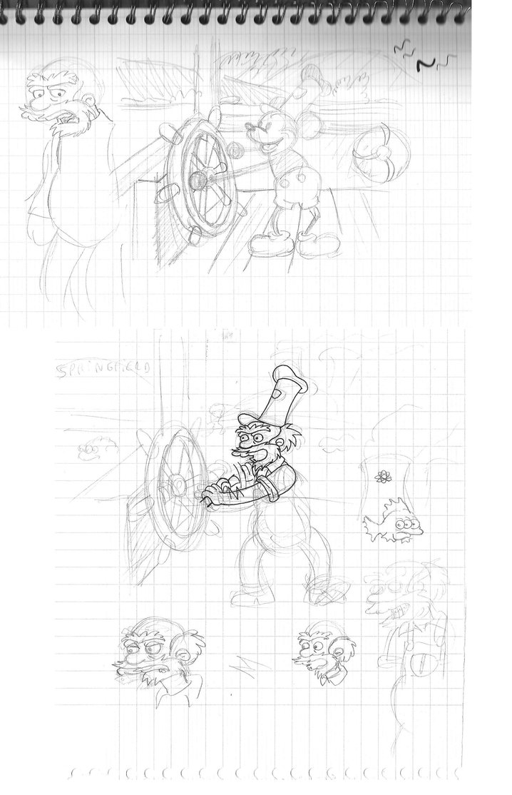 718x1114 Sketches For Steamboat Willie By Zoccu - Steamboat Willie Sketch