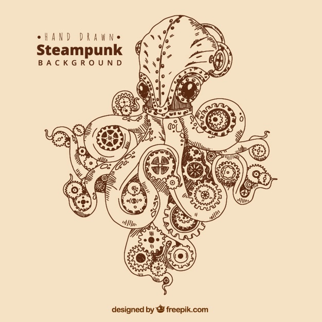 626x626 Steampunk Vectors, Photos And Psd Files Free Download - Steampunk Sketch