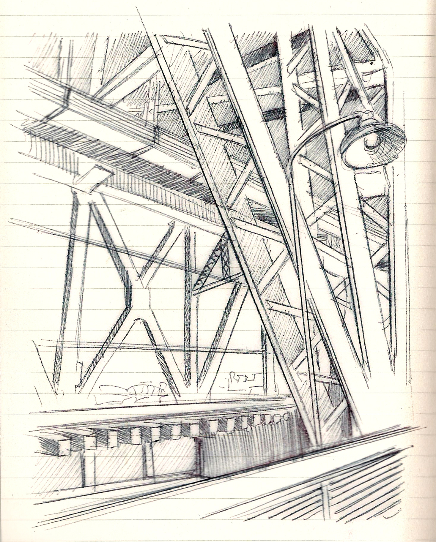 1467x1825 Steel Bridge Sketch Reportlandoregon - Steel Sketch