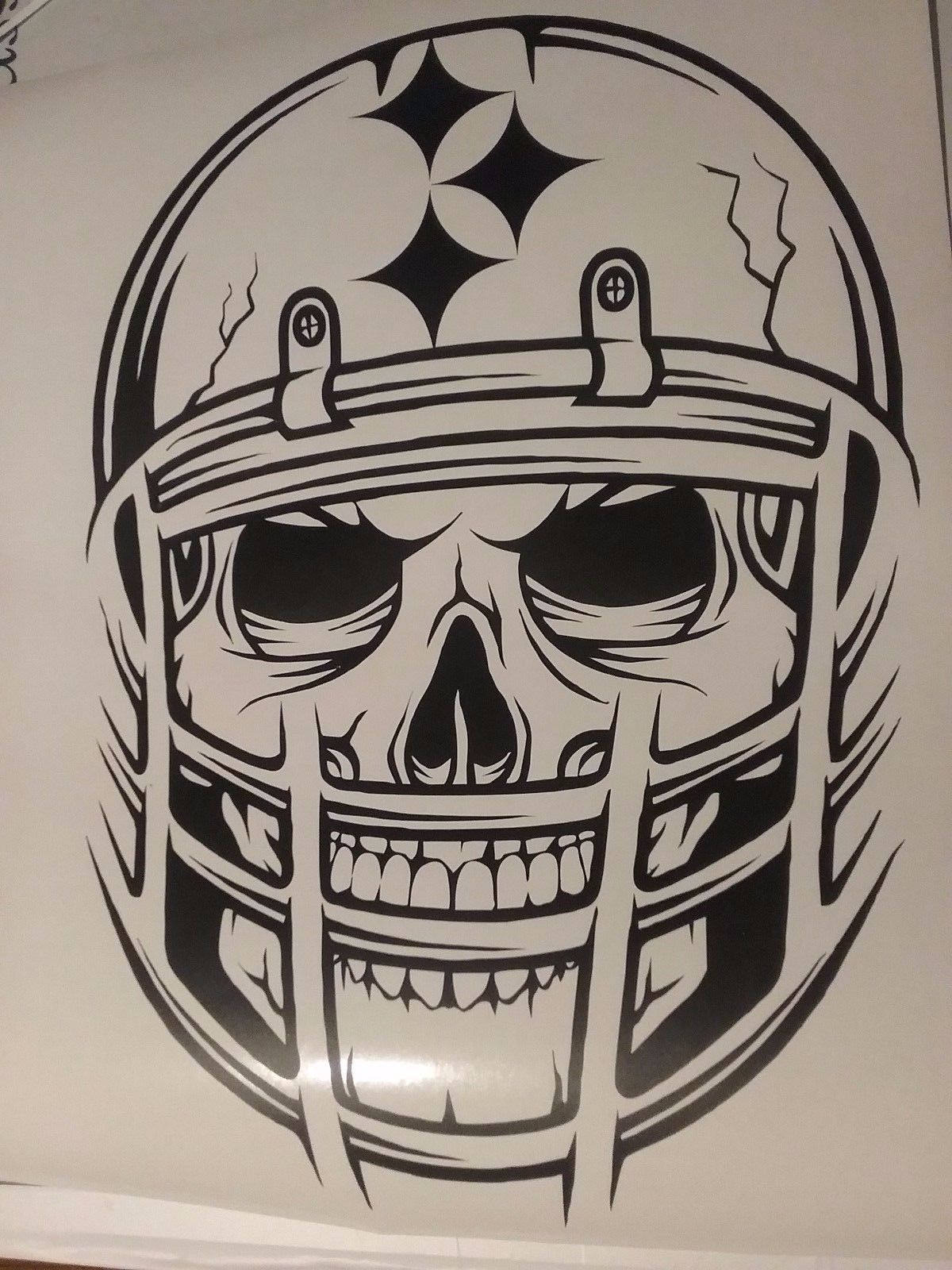1200x1600 Pittsburgh Steelers 14 X 10 Vinyl Car Truck Decal Window Sticker - Steelers Sketch