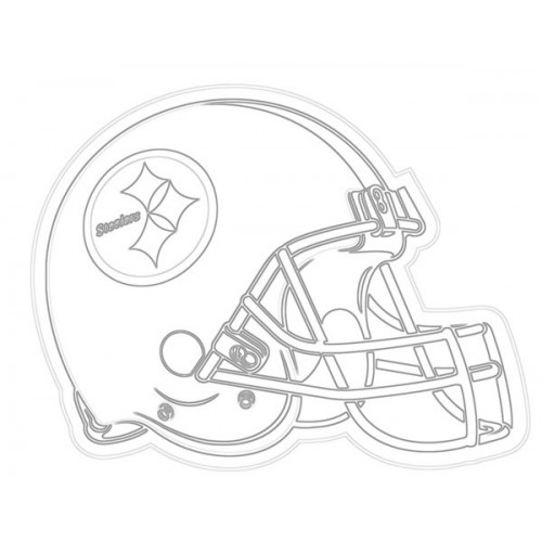 500x500 Pittsburgh Steelers Helmet Sketch For Canvas Painting - Steelers Sketch