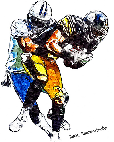 400x500 Pittsburgh Steelers Mike Wallace - Steelers Sketch