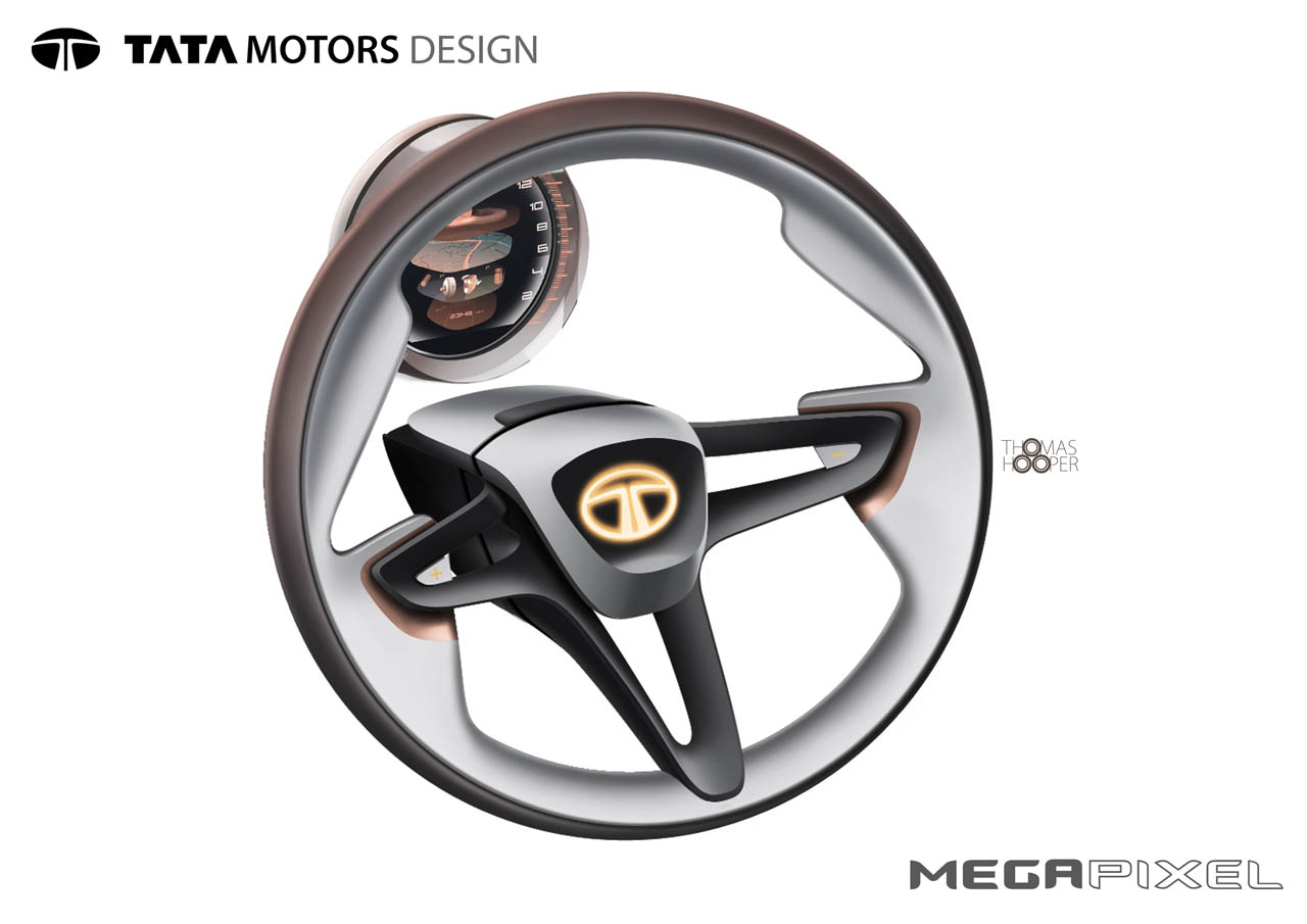 1280x905 2012 Tata Megapixel - Steering Wheel Sketch