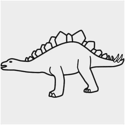 400x400 Drawing Dinosaurs Anatomy And Sketching Good 7 Add The Final - Stegosaurus Sketch