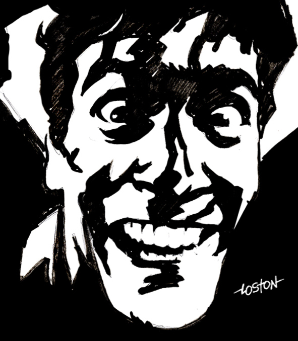 591x678 Evil Dead Ash Sketch By Lostonwallace - Stencil Sketch