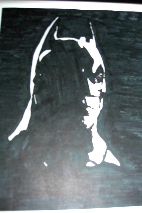 480x720 Batman Sketch By Awol Stencils - Stencil Sketch