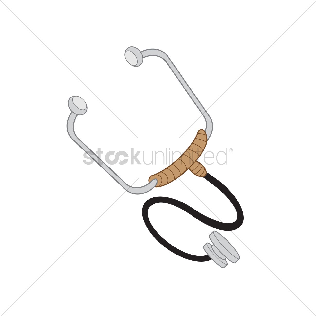 1300x1300 Free Stethoscope Vector Image - Stethoscope Sketch